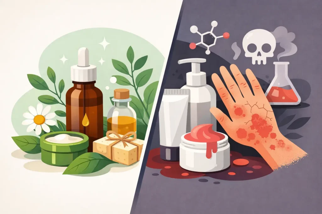 Prirodna kozmetika za dermatitis - šta izbegavati